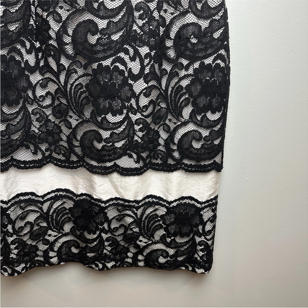 The Limited Lace Sheath Dress Black White Formal Wedding Event Size 10 NWT $108 - Picture 3 of 16